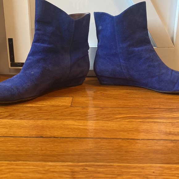 Cobalt blue Ankle boots - Picture 3 of 6